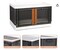 Storage Bins with Lids - 8.4Gal Folding Stackable Toy Containers for Organizing, Storage Box with Door, Collapsible Plastic Storage Bins for Closet Organizer